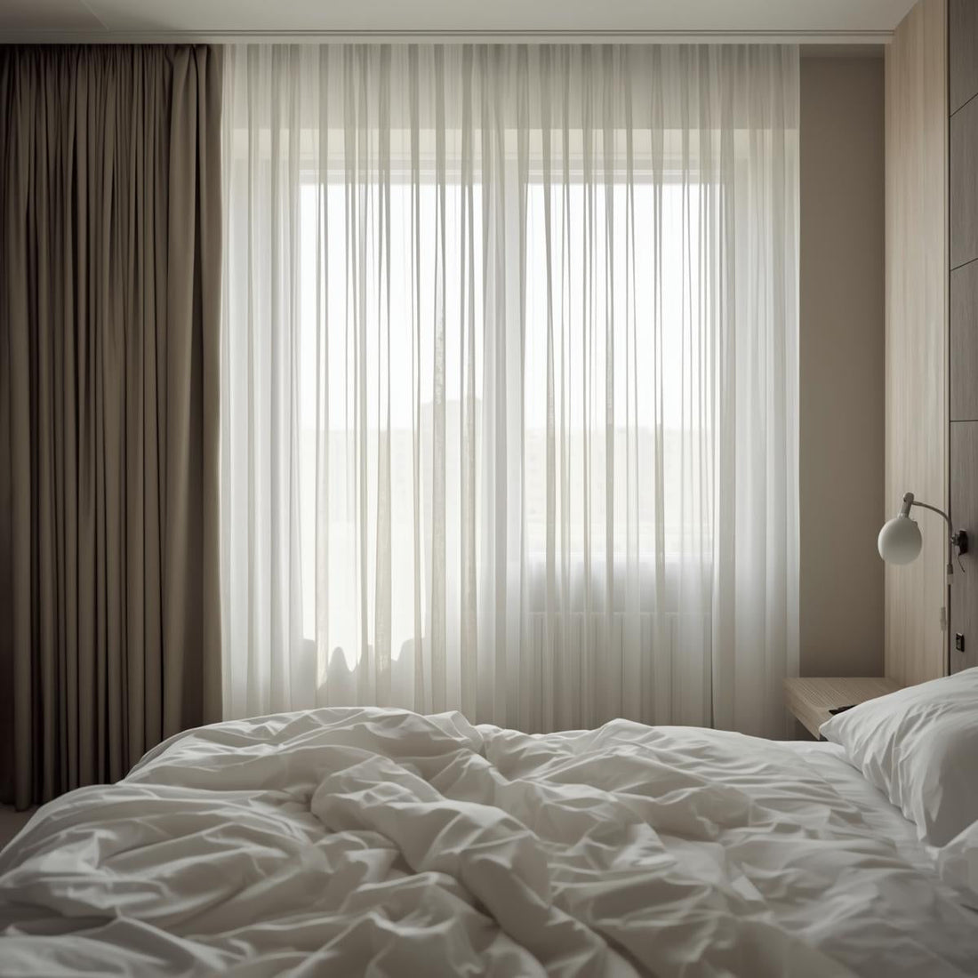 Så får du hotellkänslan i sovrummet – med rätt gardiner